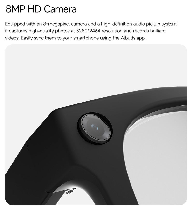 MT5 Upgraded Battery Pack for AI Smart Glasses, Matching Portable Charging Case Eliminates Low-Power Anxiety for Outdoor Trips