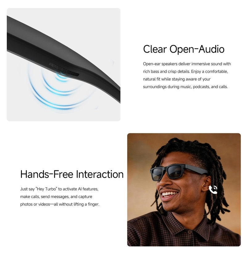 MT5 Upgraded Battery Pack for AI Smart Glasses, Matching Portable Charging Case Eliminates Low-Power Anxiety for Outdoor Trips