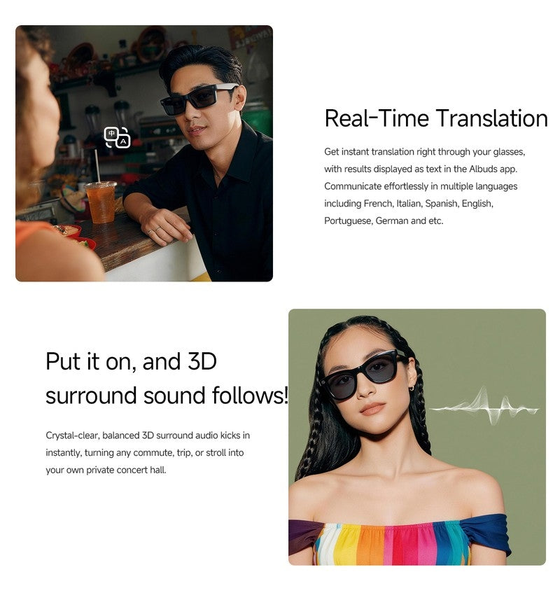 MT5 Upgraded Battery Pack for AI Smart Glasses, Matching Portable Charging Case Eliminates Low-Power Anxiety for Outdoor Trips