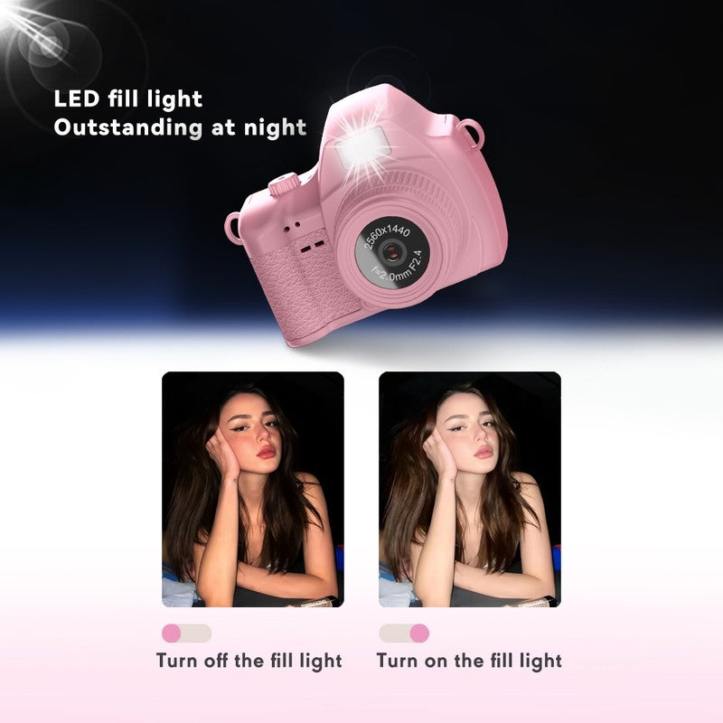 S160 Pastel Color Options for Retro Mini Pendant Camera