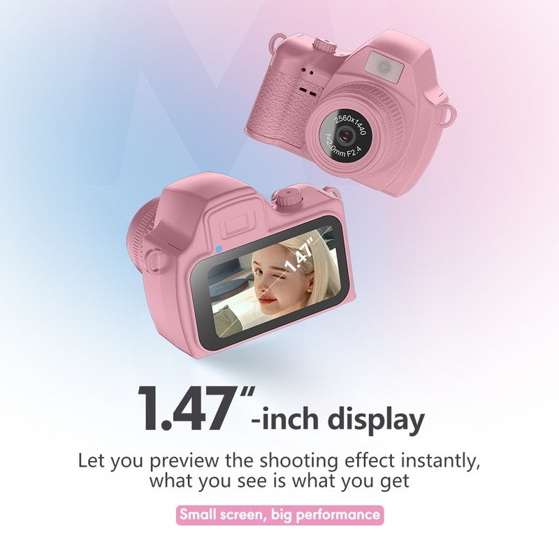 S160 Pastel Color Options for Retro Mini Pendant Camera