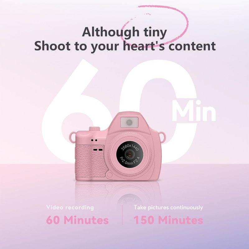 S160 Pastel Color Options for Retro Mini Pendant Camera