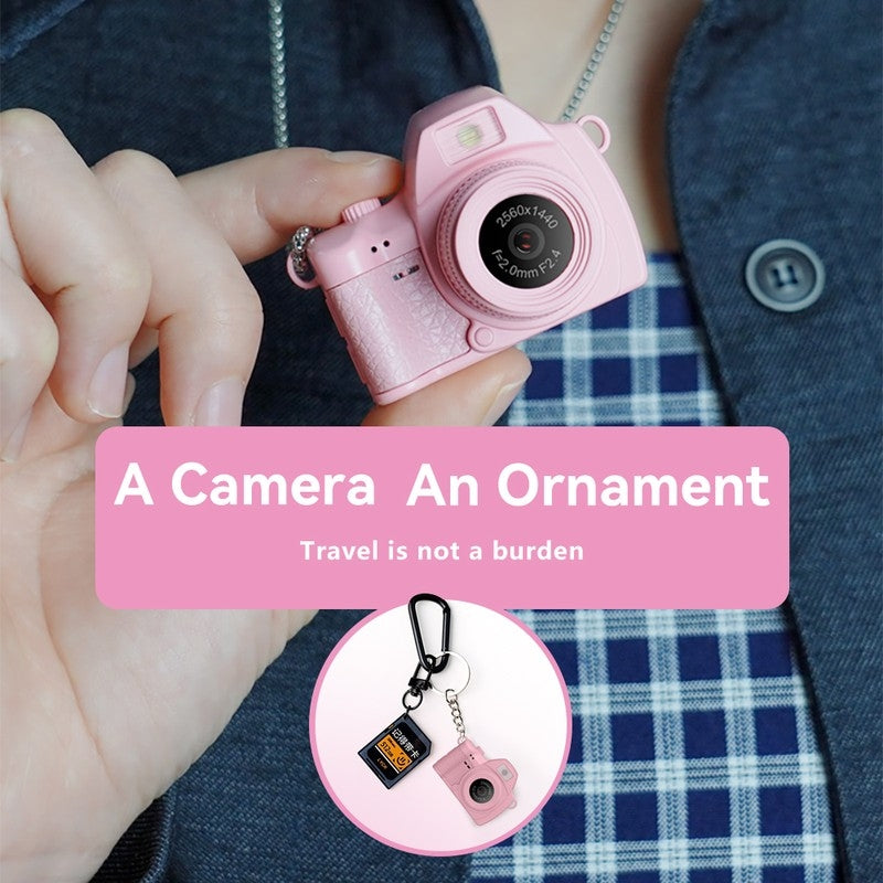 S160 Pastel Color Options for Retro Mini Pendant Camera
