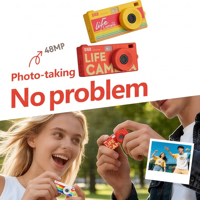 S168 Diverse Printed Style Mini Life Camera with Unique Streetwear Patterns