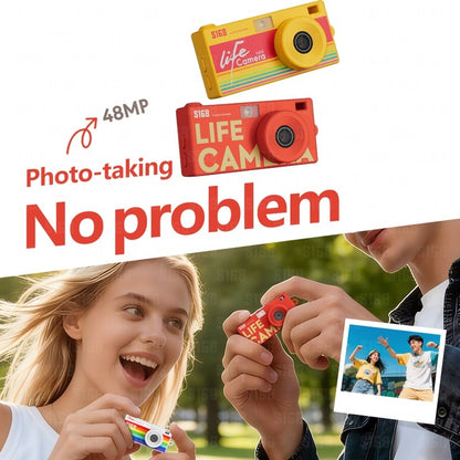 S168 Diverse Printed Style Mini Life Camera with Unique Streetwear Patterns