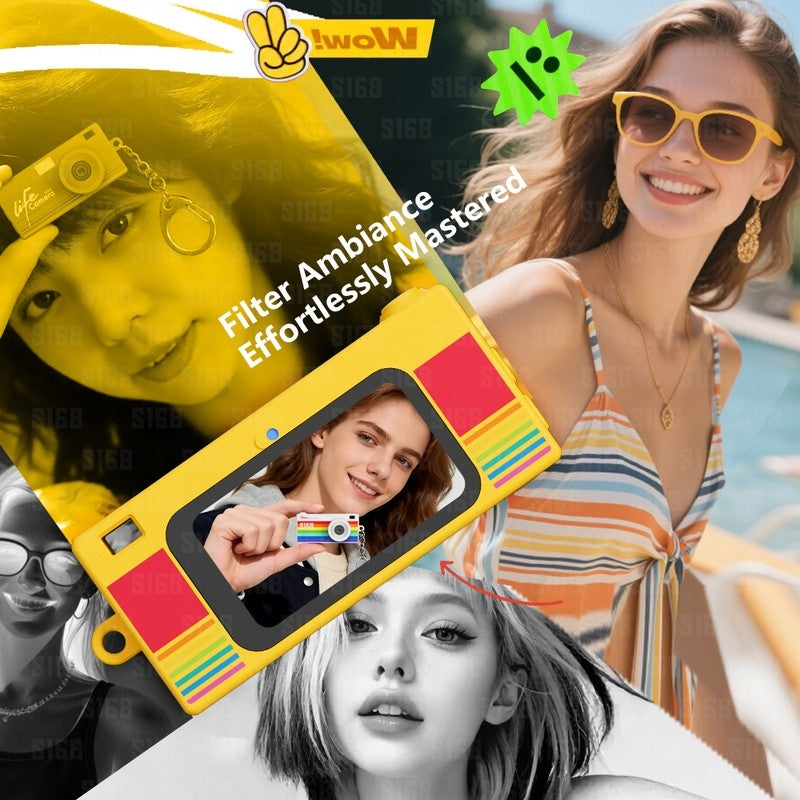 S168 Diverse Printed Style Mini Life Camera with Unique Streetwear Patterns