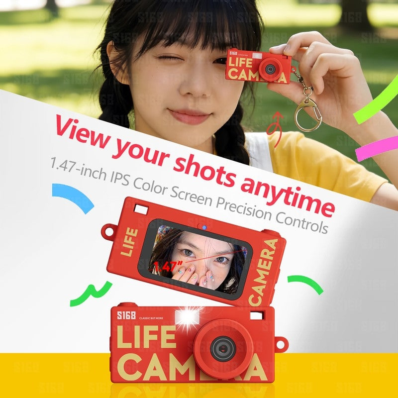 S168 Diverse Printed Style Mini Life Camera with Unique Streetwear Patterns