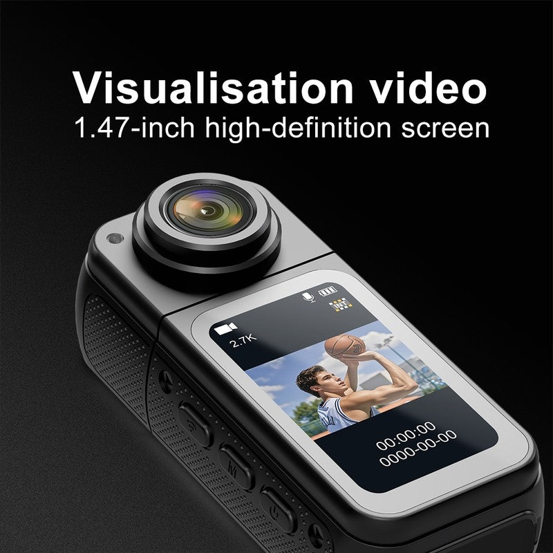 S70 Portable Mini Action Camera with Preview Screen, 2.7K Recording