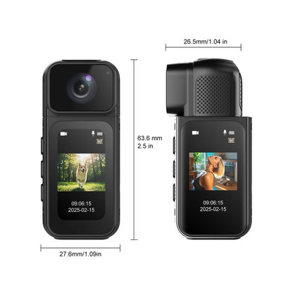 S80 Ultra-Slim Pocket Action Camera with Dual-Side Design