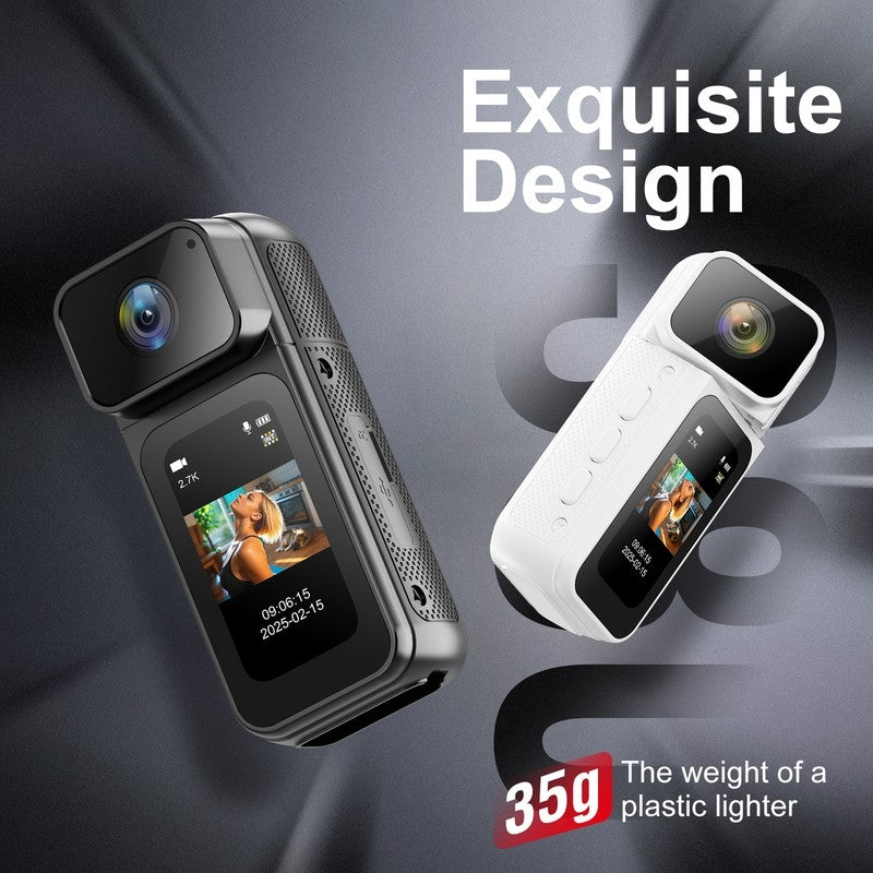 S80 Ultra-Slim Pocket Action Camera with Dual-Side Design