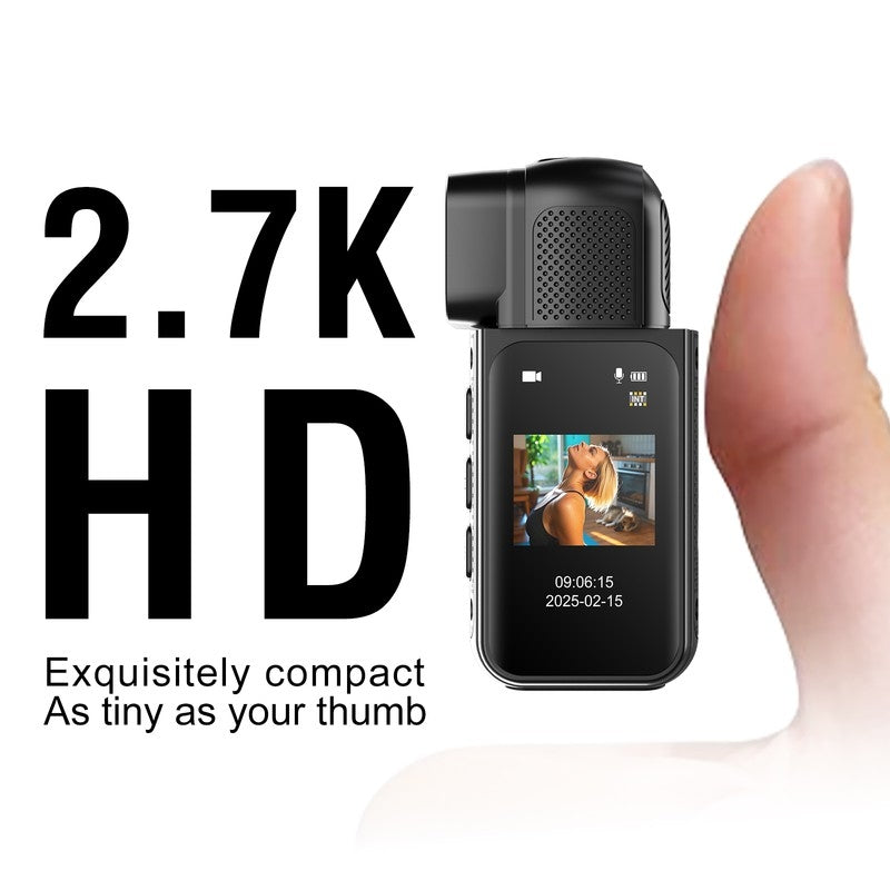 S80 Ultra-Slim Pocket Action Camera with Dual-Side Design