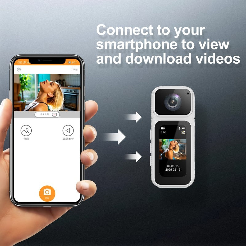 S80 Ultra-Slim Pocket Action Camera with Dual-Side Design
