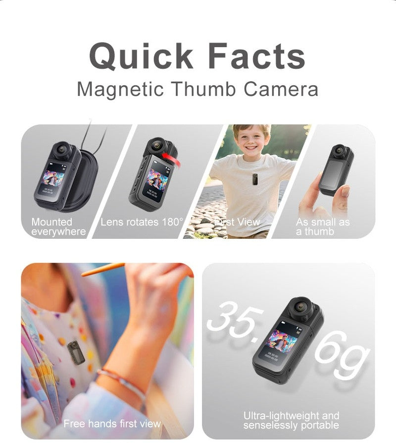 S83 Rotatable Lens Pocket Mini Action Camera