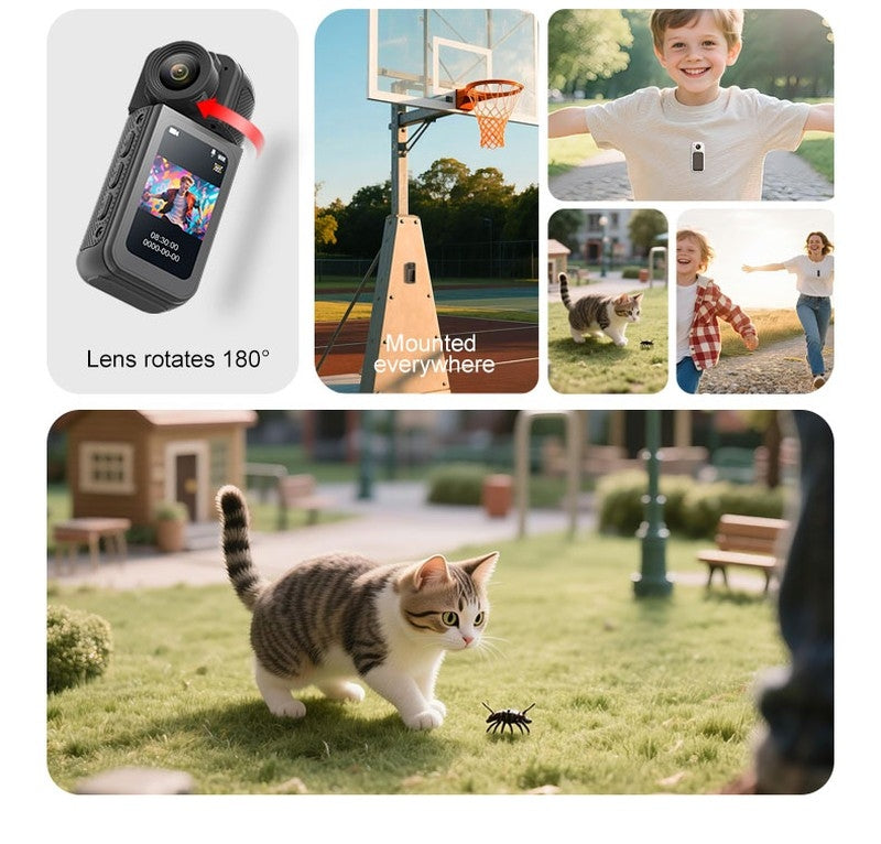 S83 Rotatable Lens Pocket Mini Action Camera