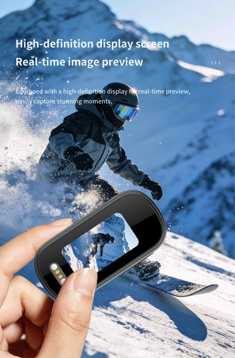 T8 4K HD Thumb-Sized Portable Action Camera, Wide Angle Lens, Built-in Preview Screen, Extra-Long Battery Life for Outdoor Hiking & Travel Vlogging