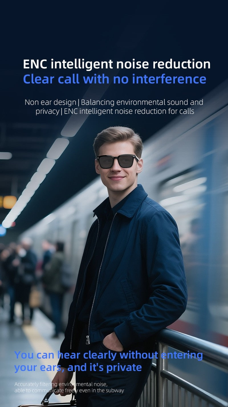 AI Smart Shooting Glasses | Multifunctional Audio Video Recording Sunglasses