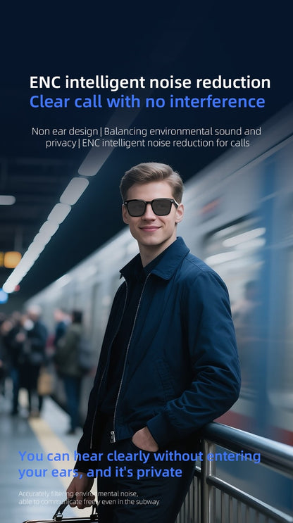 AI Smart Shooting Glasses | Multifunctional Audio Video Recording Sunglasses