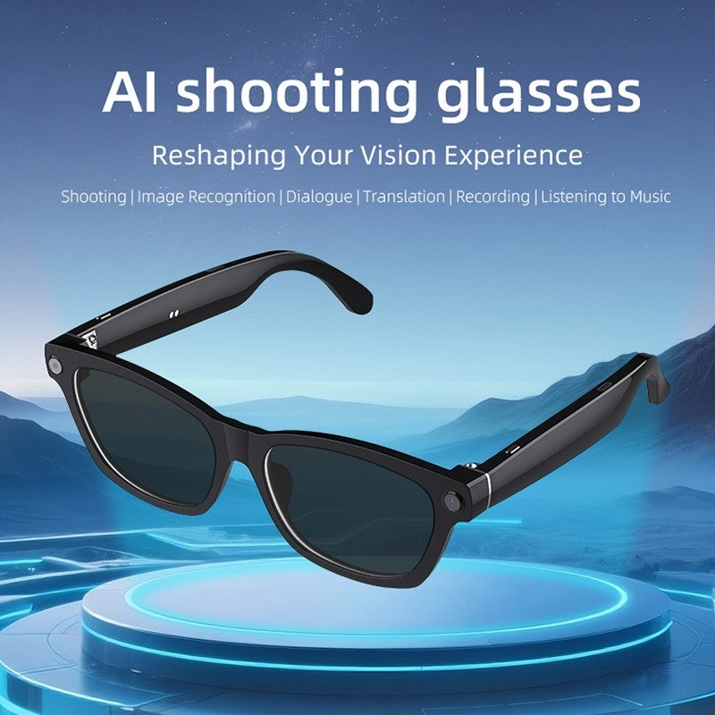 AI Smart Shooting Glasses | Multifunctional Audio Video Recording Sunglasses