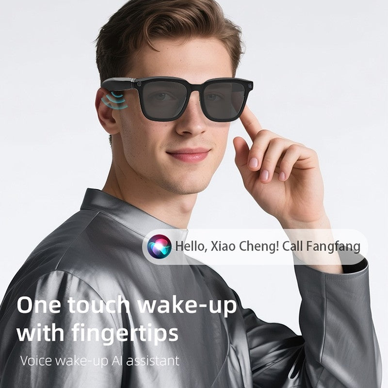 AI Smart Shooting Glasses | Multifunctional Audio Video Recording Sunglasses