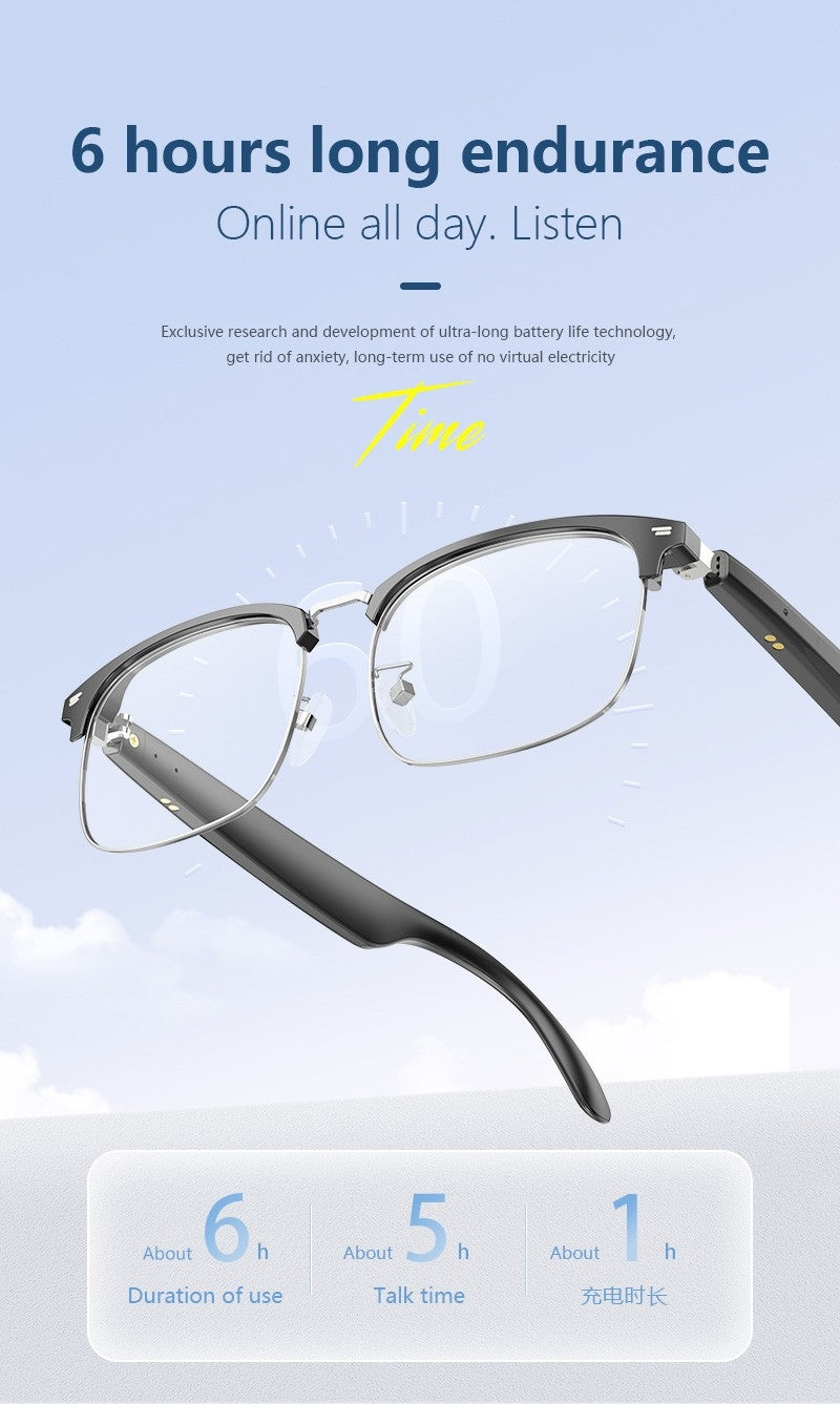 Touch Control Smart Bluetooth Glasses with Multi Functions