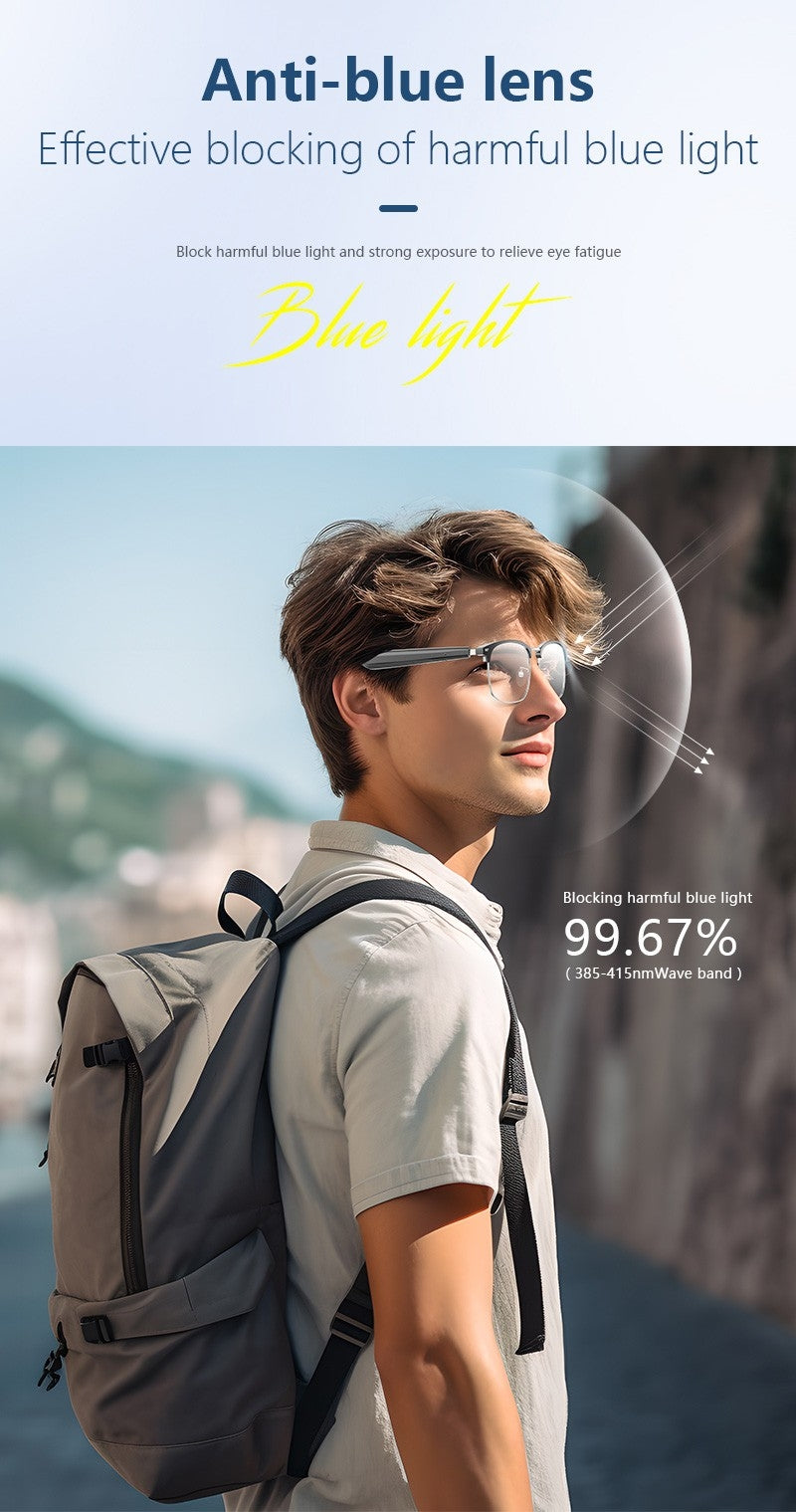 Touch Control Smart Bluetooth Glasses with Multi Functions