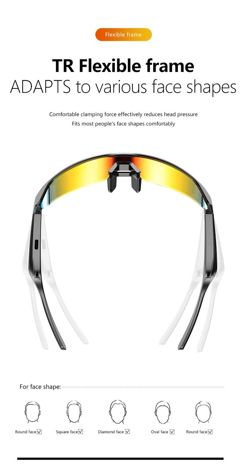 Ergonomic Sports Bluetooth Sunglasses for All Outdoor Activities