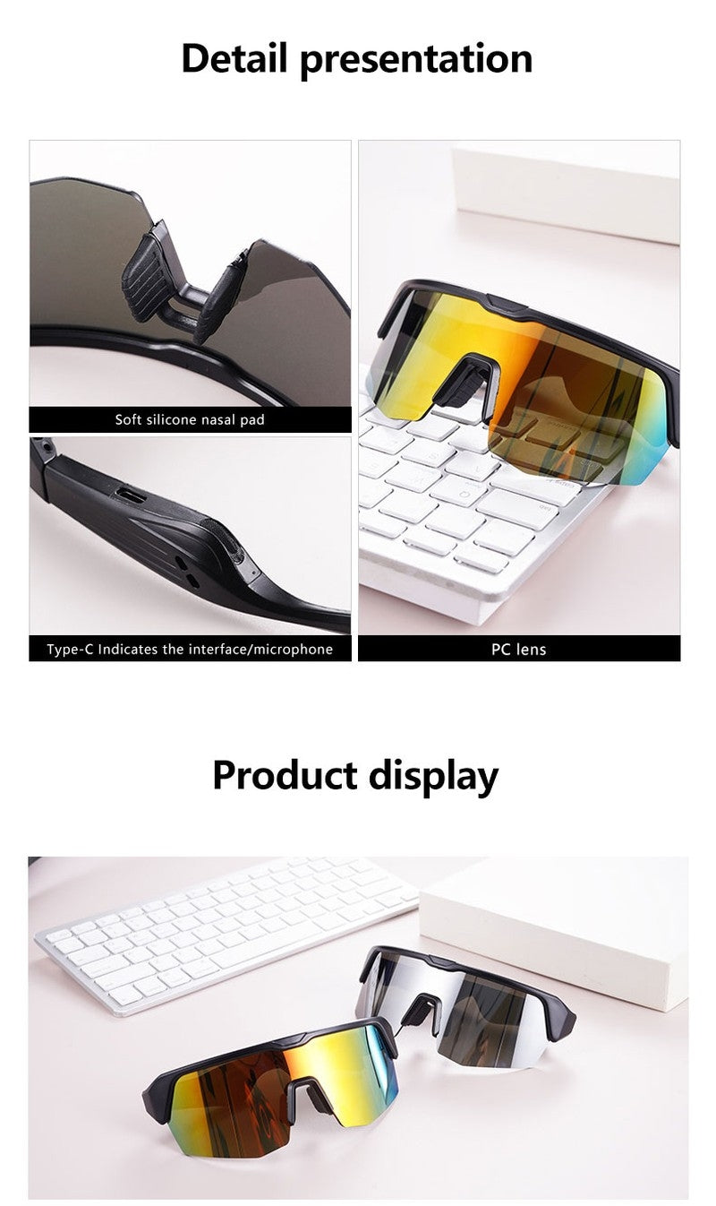 Ergonomic Sports Bluetooth Sunglasses for All Outdoor Activities