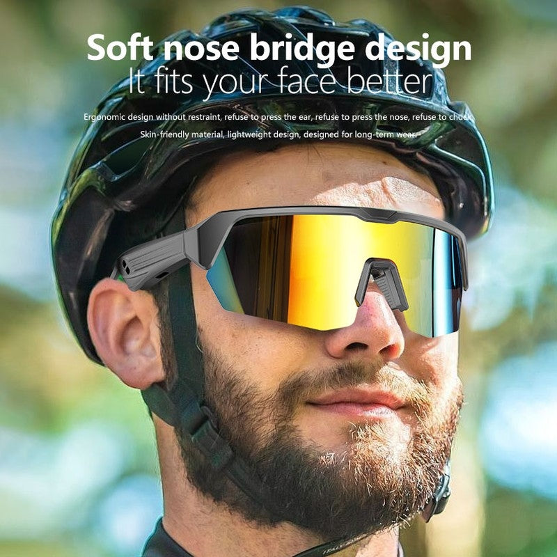 Ergonomic Sports Bluetooth Sunglasses for All Outdoor Activities