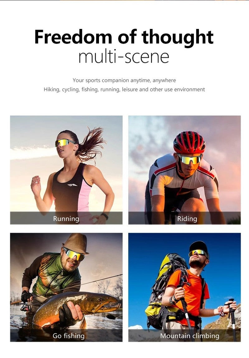 Ergonomic Sports Bluetooth Sunglasses for All Outdoor Activities